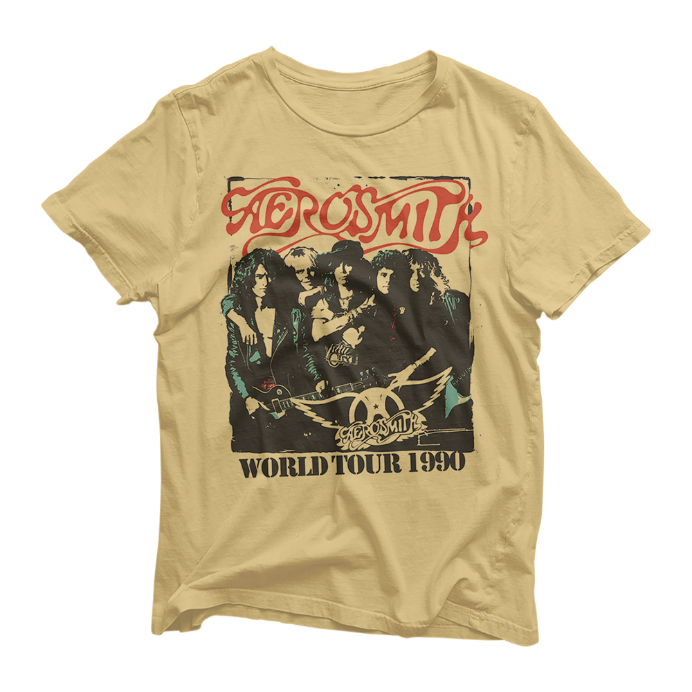 Pump World Tour 1990 T-Shirt - Aerosmith Official Store