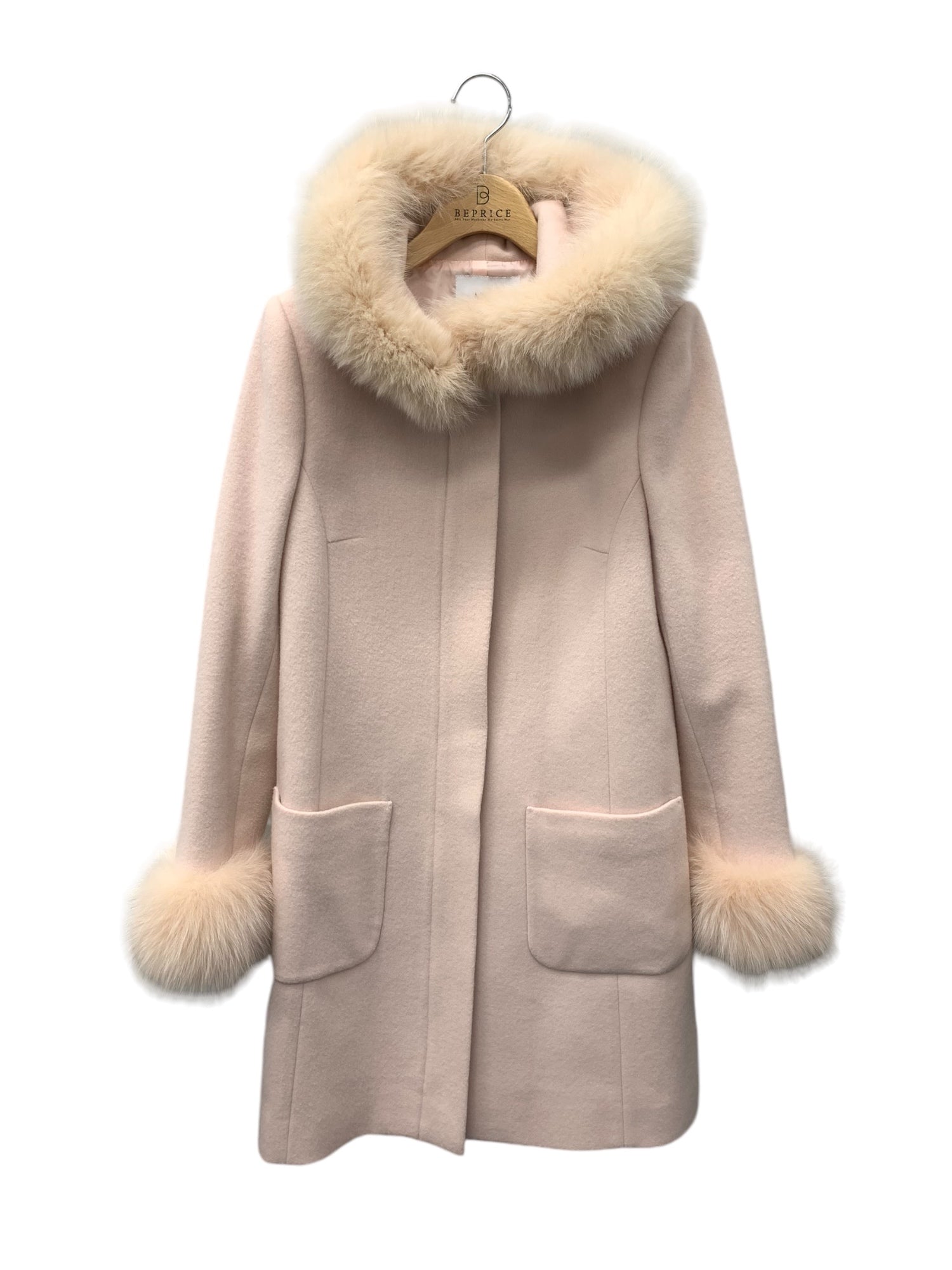 ミスジェイ 638178-01 フォックスファーコート ピンク | 中古ブランド