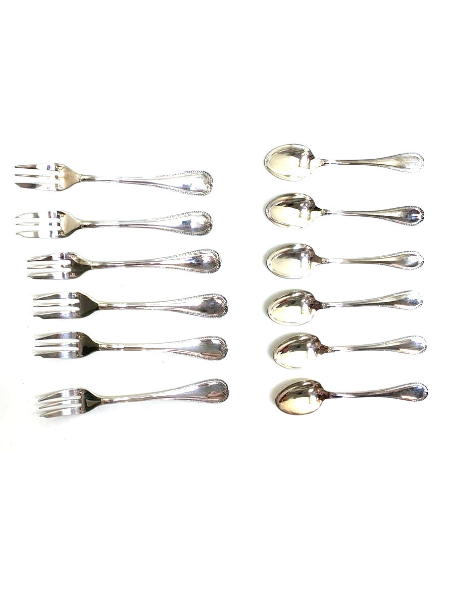 クリストフル カトラリー 純銀製 スプーン フォーク 12点セット | ビー