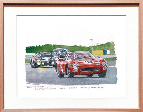 原画】フェラーリ250LM フォードGT40 ル・マン・クラシック2022 – カー