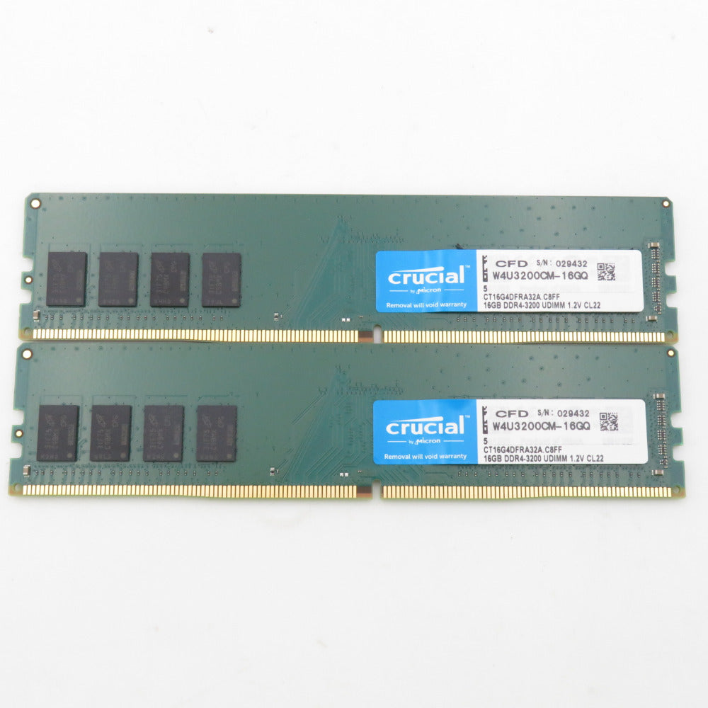 N*1様 Crucial DDR4-3200 16GB*2枚 デスクトップPC用 Crucial DDR4