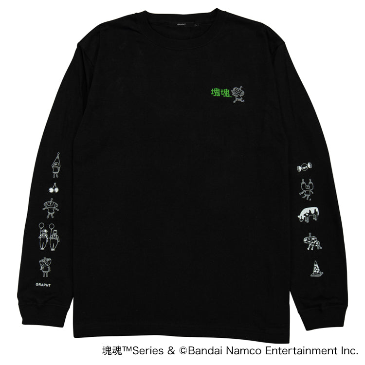 塊魂 ロンT (塊魂 ロゴと王子) ブラック – GRAPHT OFFICIAL STORE