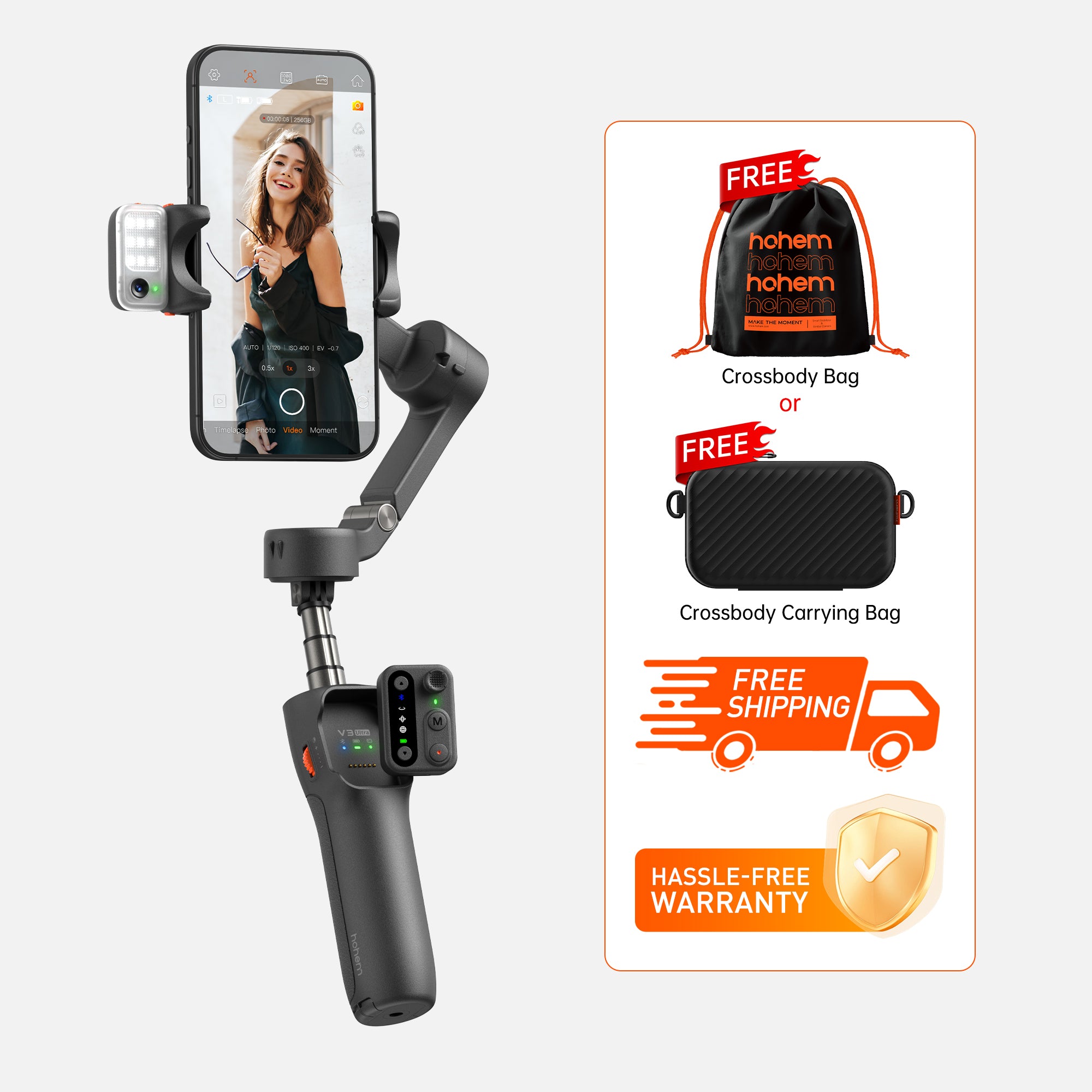 Hohem iSteady V3 Foldable Gimbal Phone Stabilizer
