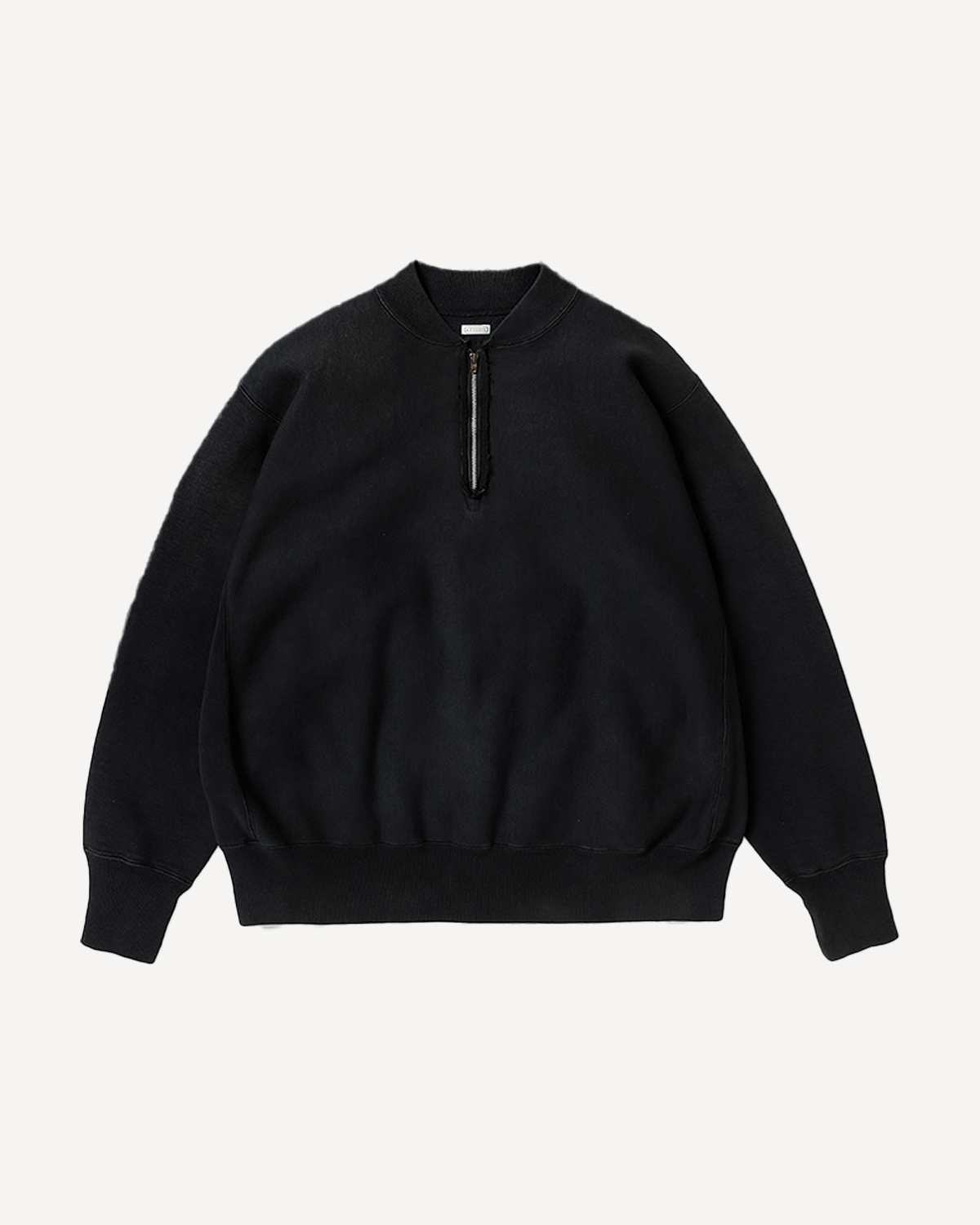 A.PRESSE(アプレッセ) / Vintage Half Zip Rib Collar Sweatshirt