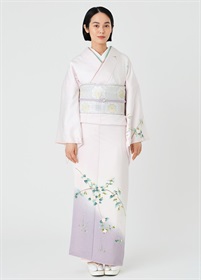 加賀友禅付下訪問着 横山秀一「シロヤマブキ」（お取り寄せ品