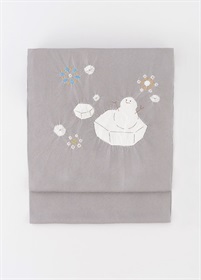 染め九寸名古屋帯 雪だるまの旅路 | 帯 | やまとオンラインストア