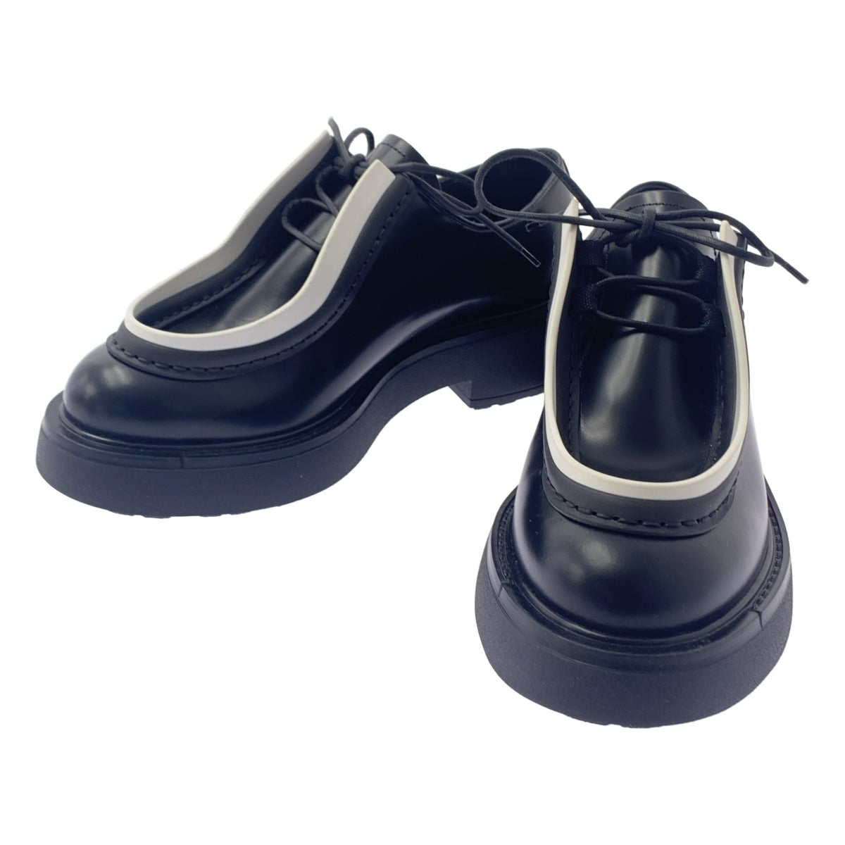 新品】 PRADA / プラダ | DIAPASON BRUSHED LEATHER LACEUP SHOES