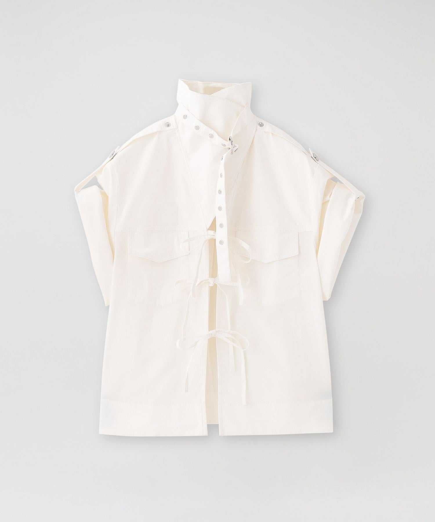 GANNI/ガニー】ブラウス Stretch Cotton Cowl Neck Blouse W0690