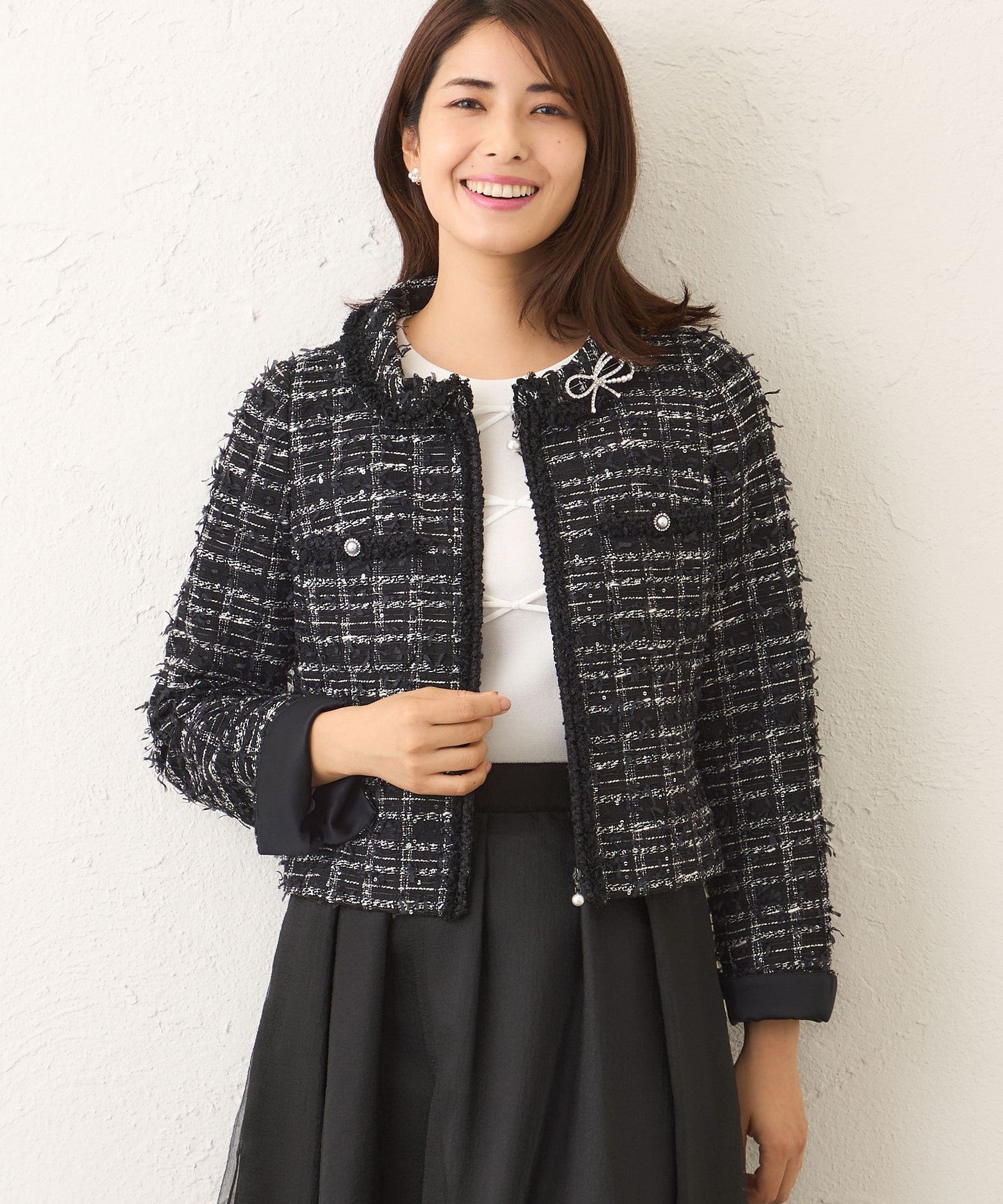 L】パピヨンファンシーツイード ジャケット(ジャケット)｜TO BE CHIC