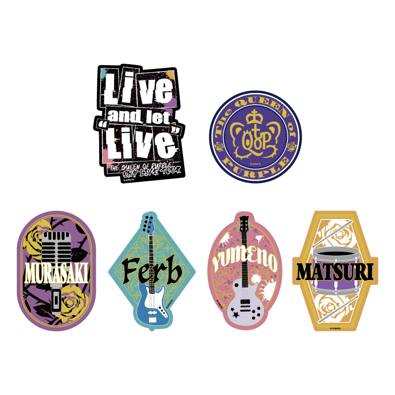 The QUEEN of PURPLE 2nd Live Tour Live and let “Live” ステッカー