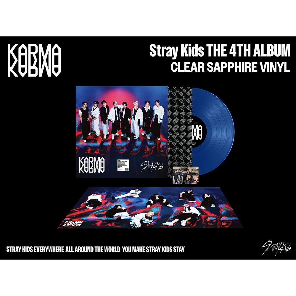 KARMA (CLEAR SAPPHIRE VINYL) - Stray Kids 스트레이 키즈 Official Store