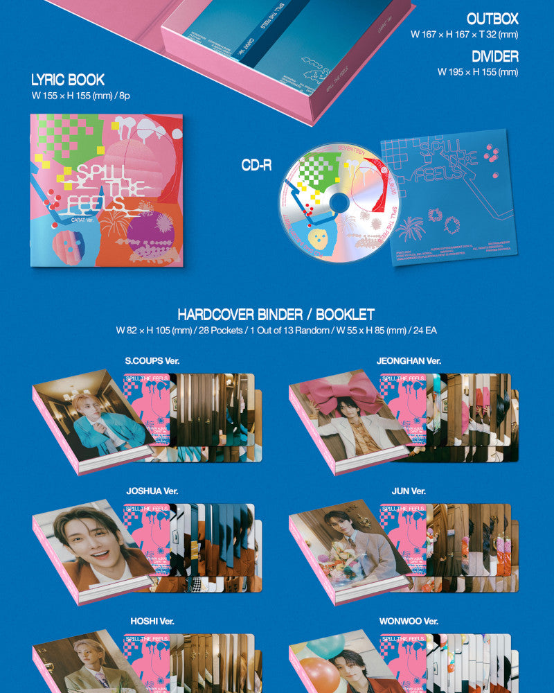 SEVENTEEN - 12th Mini Album [SPILL THE FEELS] (CARAT Ver.) (13 Version