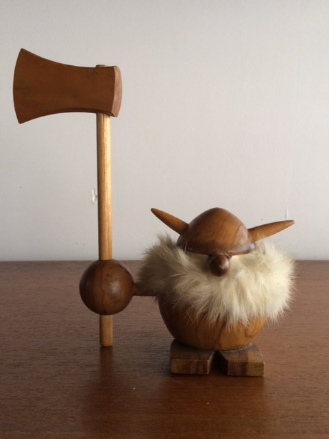 60'sビンテージ ノギンス・バイキング 木製人形 東欧・北欧雑貨