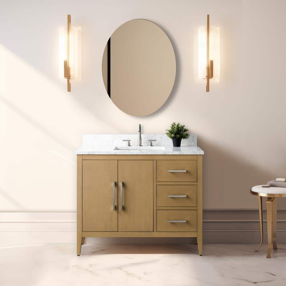 Vanity Art 42 in. W x 22 in. D x 34 in. H Single Sink Bathroom