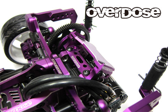 PREORDER: JT Aluminum Rear ESC Mount TYPE-2 GALM (RED PURPLE BLACK