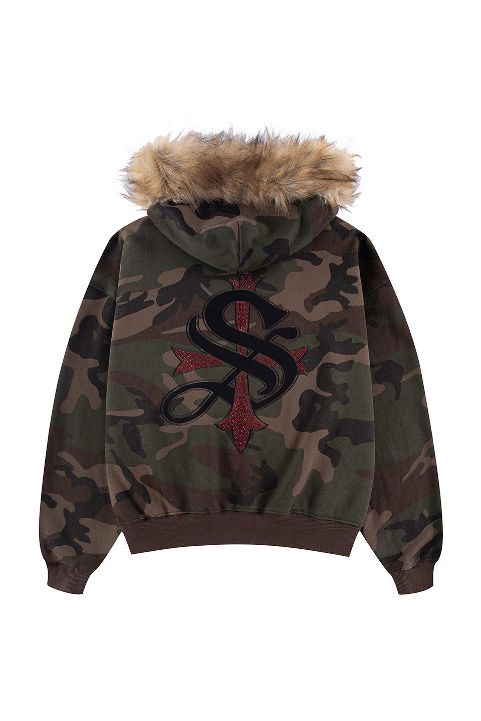 Faux Fur Cross Zip Hoodie｜SUPPLIER｜フーディー