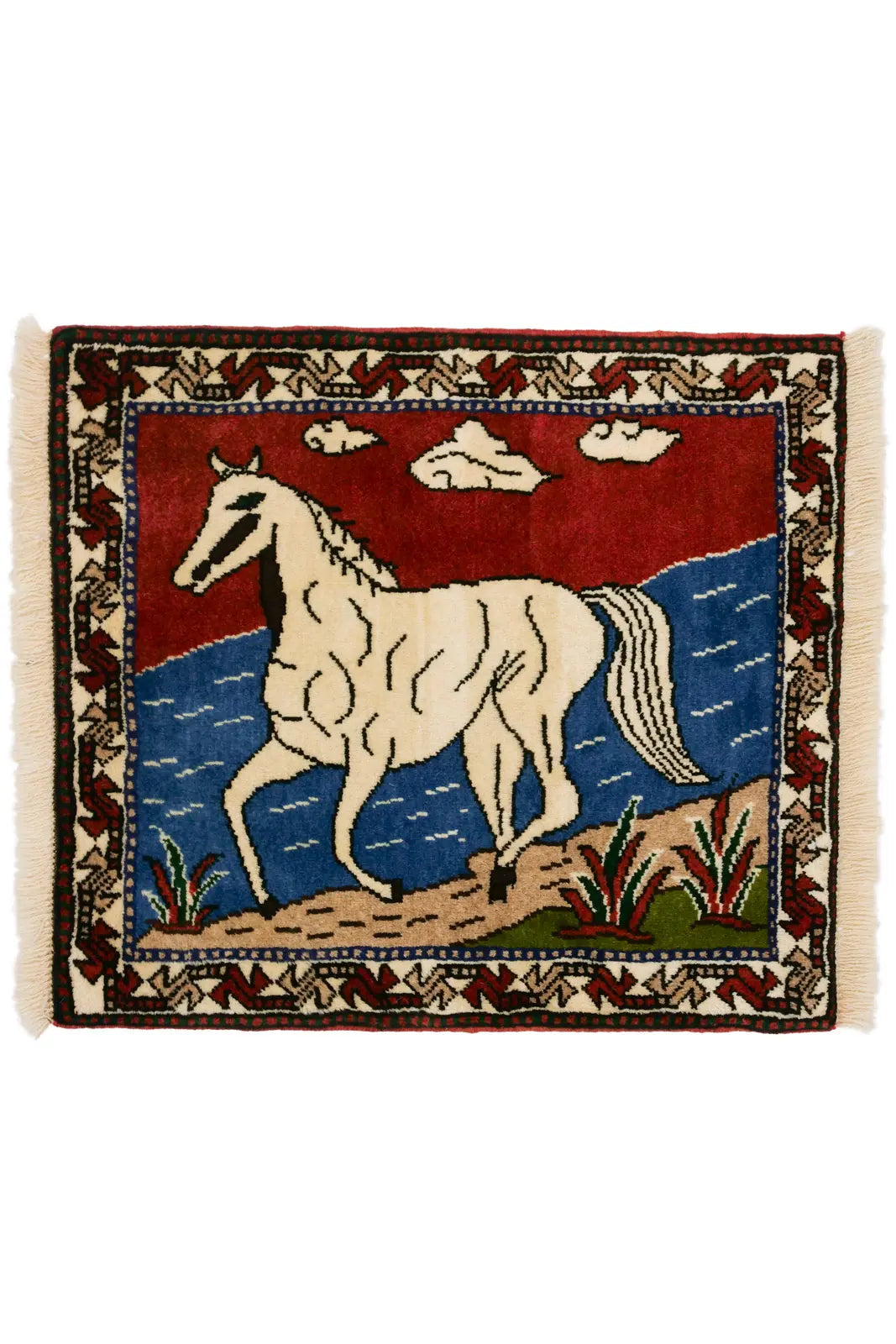 ペルシャ絨毯 ヤラメ 約55cm x 60cm｜SATHI RUGS