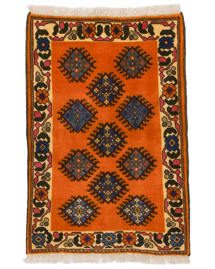 ペルシャ絨毯 ヤラメ 約68cm x 100cm｜SATHI RUGS