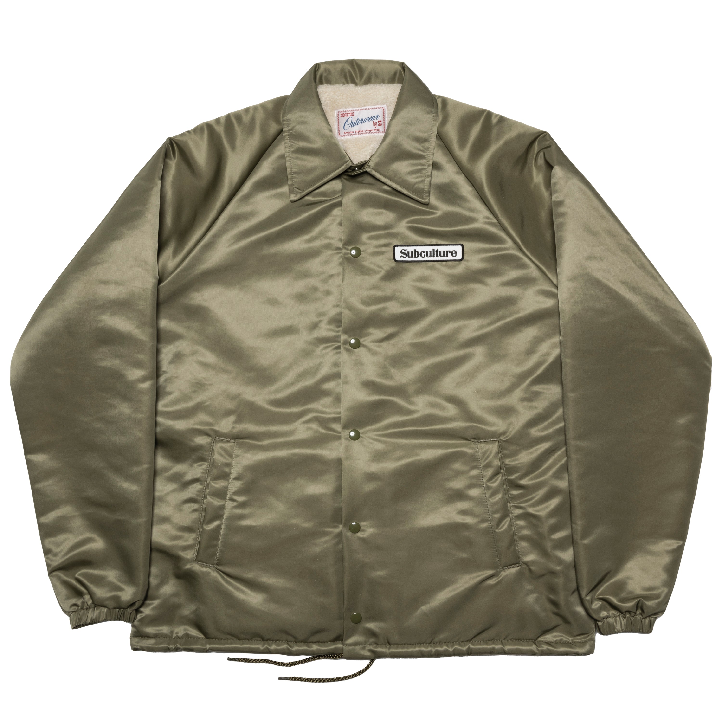 COACHES JACKET / OLIVE – SC WEB STORE