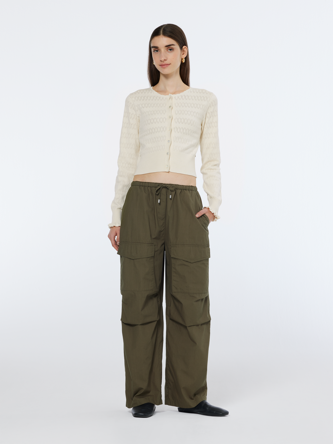 Ivy Mid-Rise Wide-Leg Cargo Pant – Scotch & Soda