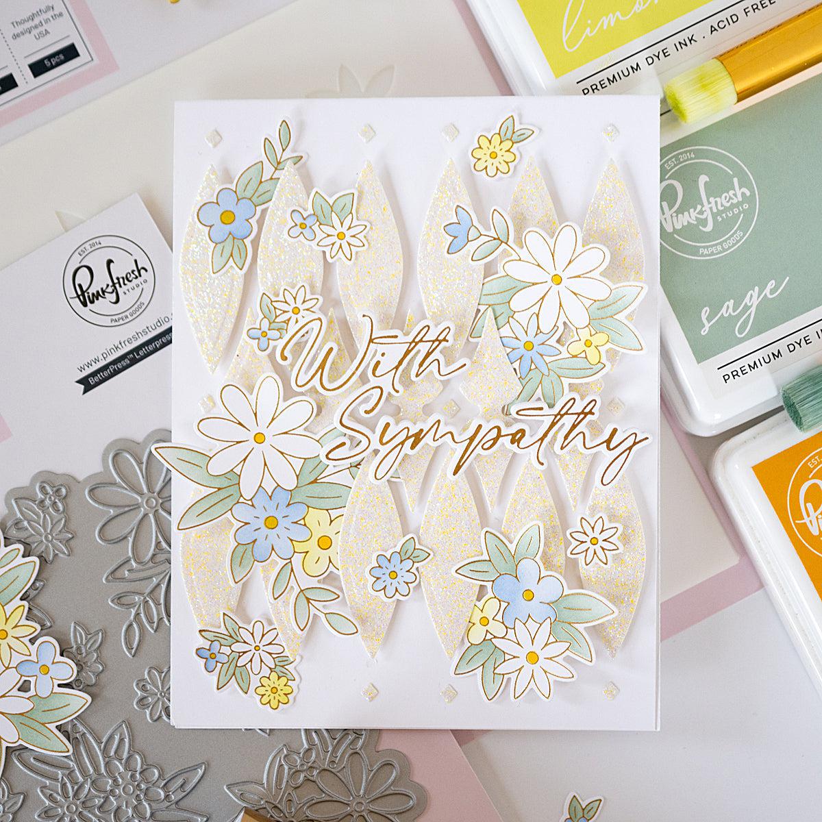 Pinkfresh Studio - Press Plates - Cheerful Blossoms – ScrapbookPal