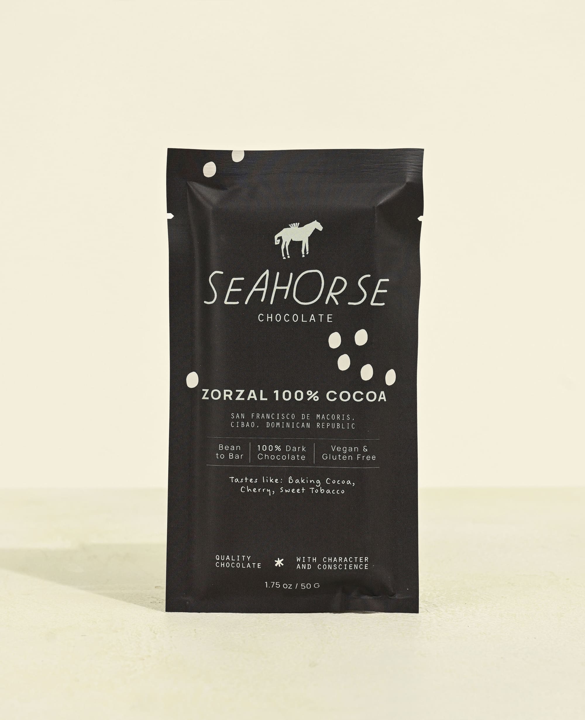 Single-Origin Dominican Republic 100% Dark Chocolate – Seahorse