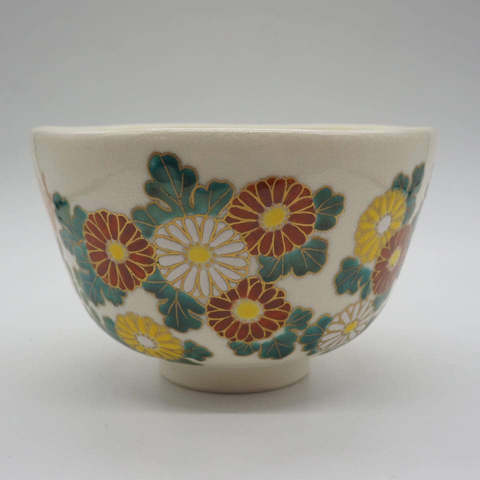 京焼・清水焼 仁清写し 菊抹茶碗 – SEIKADO