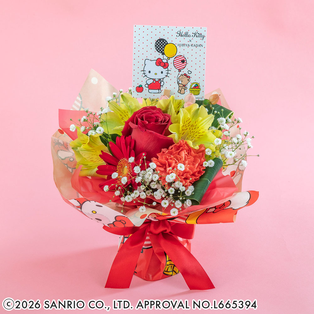母の日 サンリオ ハローキティそのまま飾れるブーケ | 花・花束を贈る