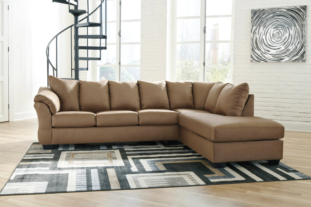 ASHLEY DARCY MOCHA 2PCS SECTIONAL LIVING ROOM SET – Serra Furniture