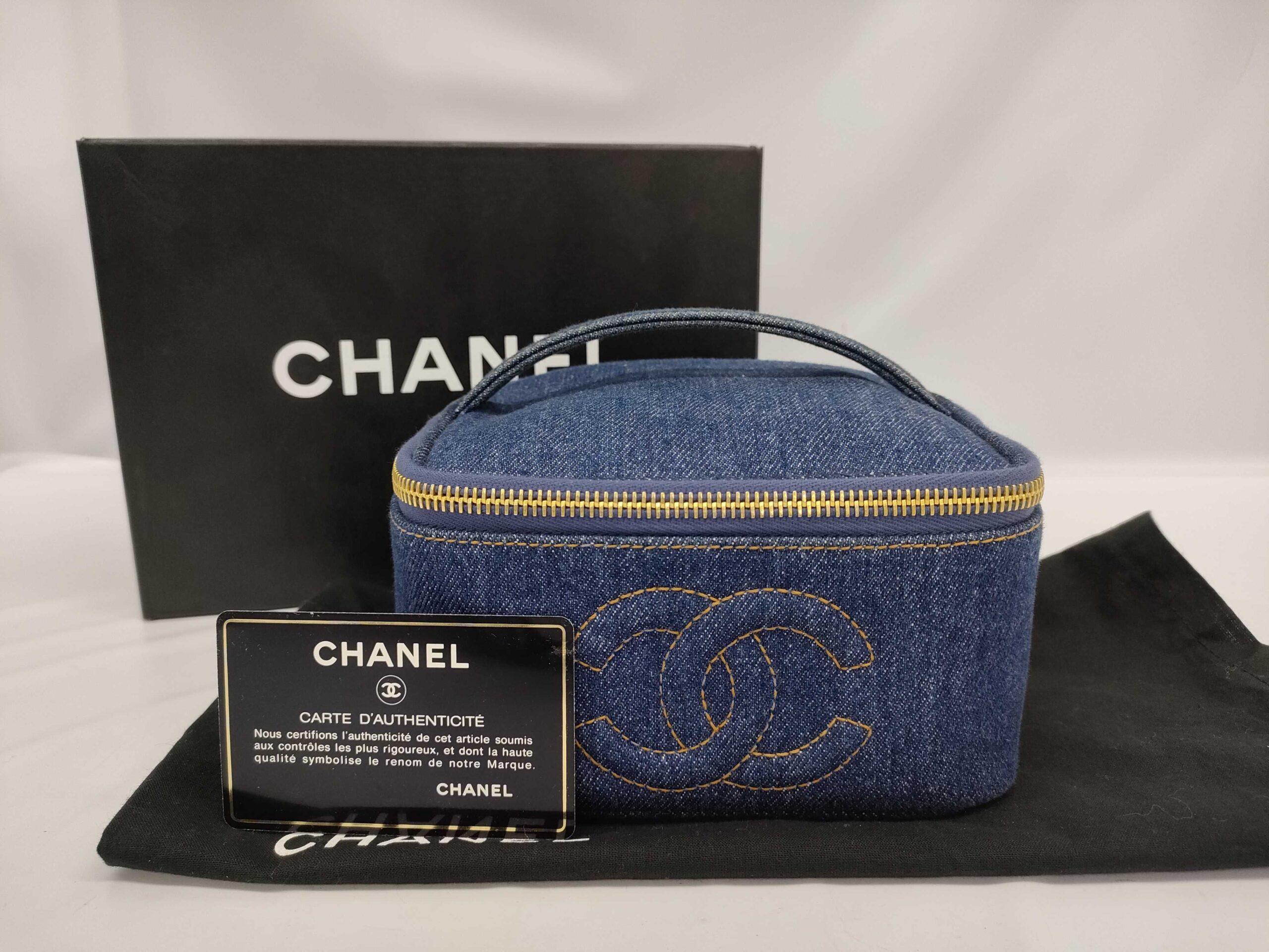 CHANEL シャネル デニム バニティバッグ 化粧ポーチ ｜福井市の質屋