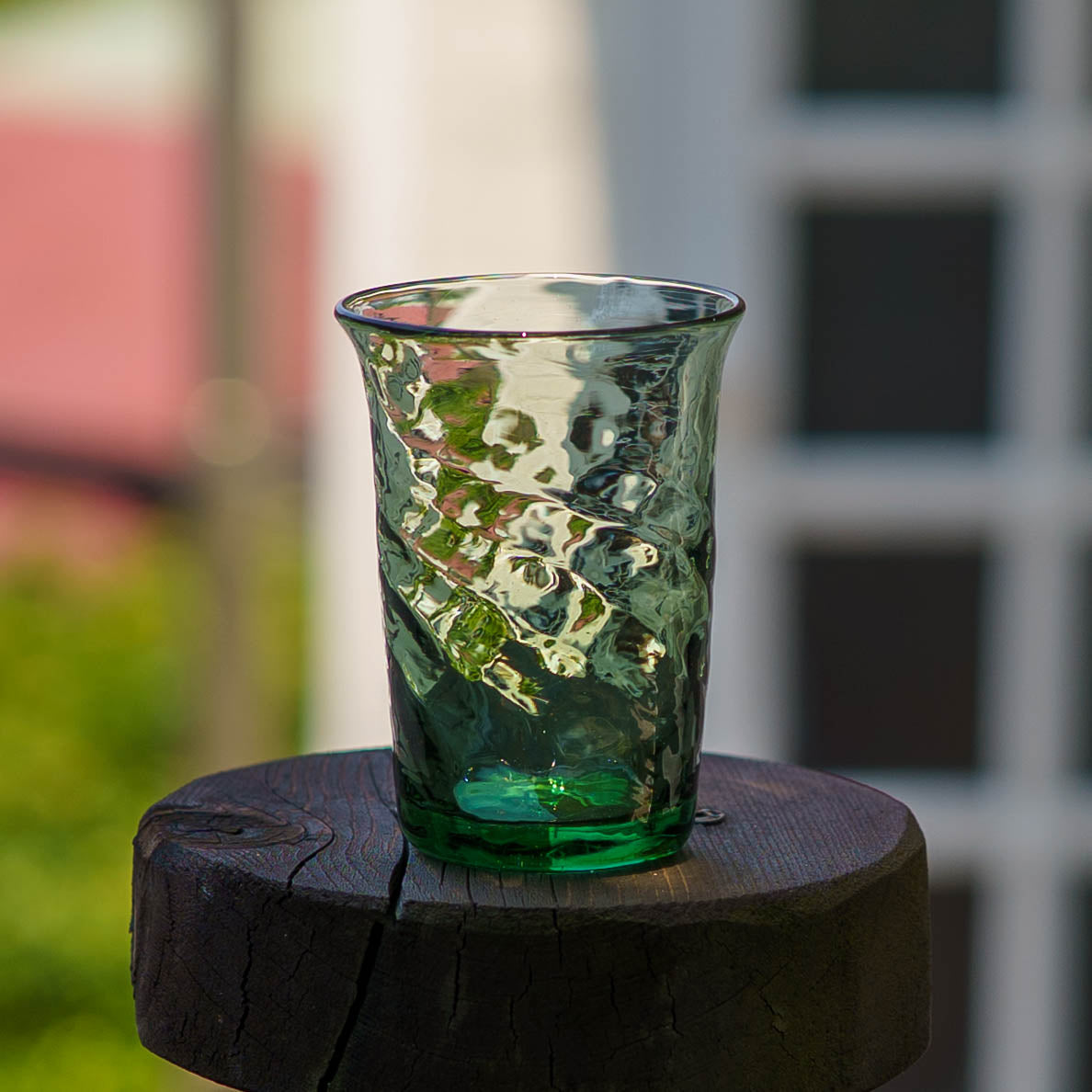 ガラス作家 ニジノハ 平岩愛子 ヒッチーグラス 小 浅葱 ｜窯元、作家