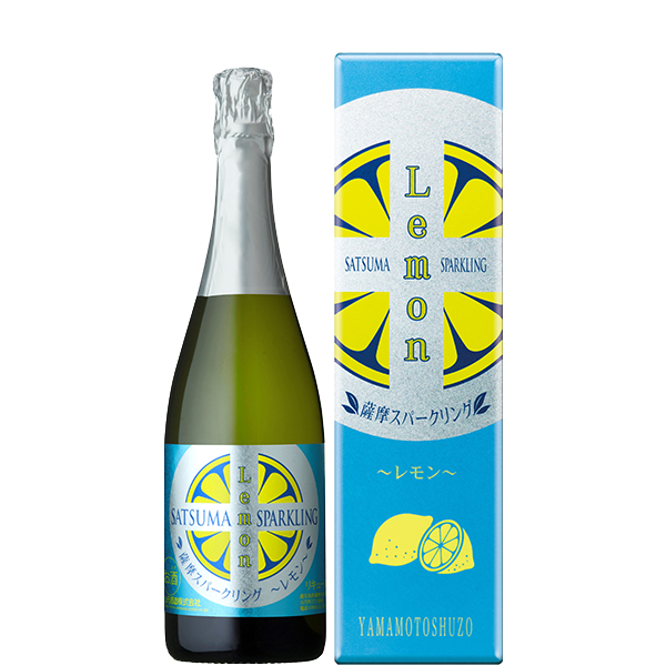薩摩スパークリング レモン 箱入 8° 750ml -リキュール- – 鹿児島の
