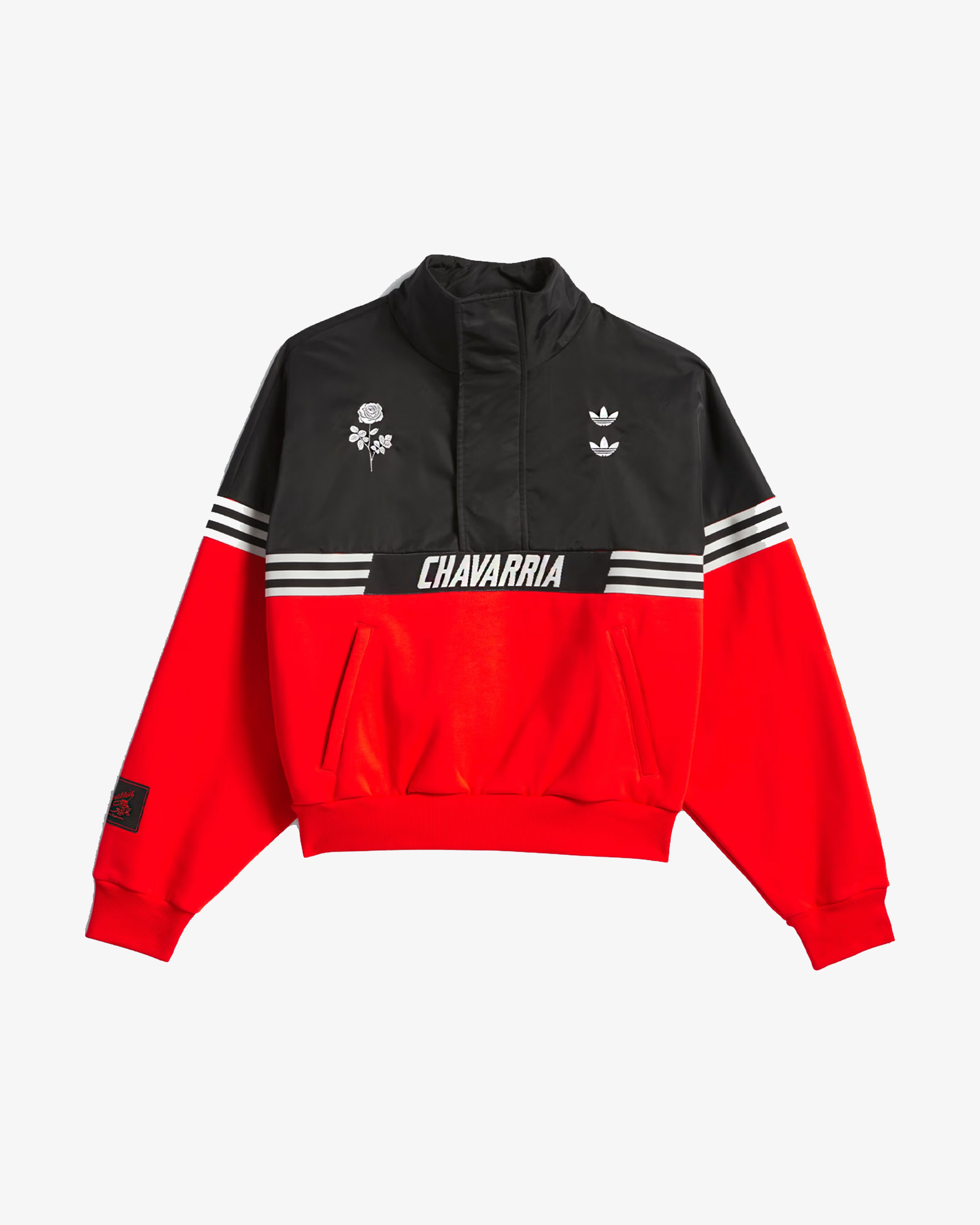 ADIDAS X WILLY CHAVARRIA: Ori Wc Gomez Pullover Half Zip (Black