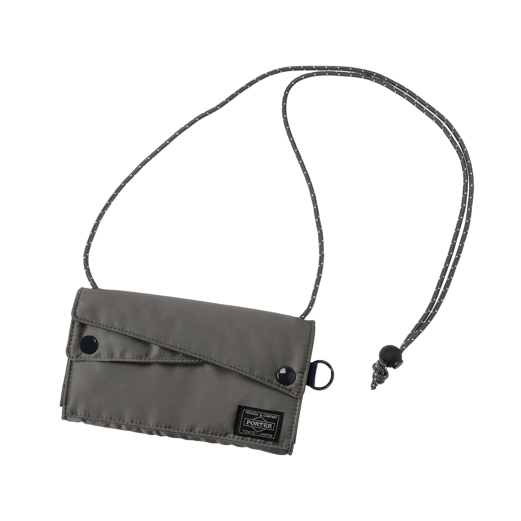 PORTER: PX TANKER Sling Purse L (Silver Gray) | DSMG E-SHOP
