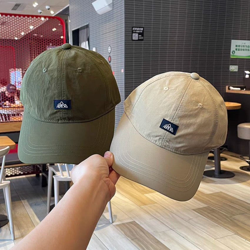 ワンポイントロゴ 速乾 ベースボールキャップ（6Colors）240453