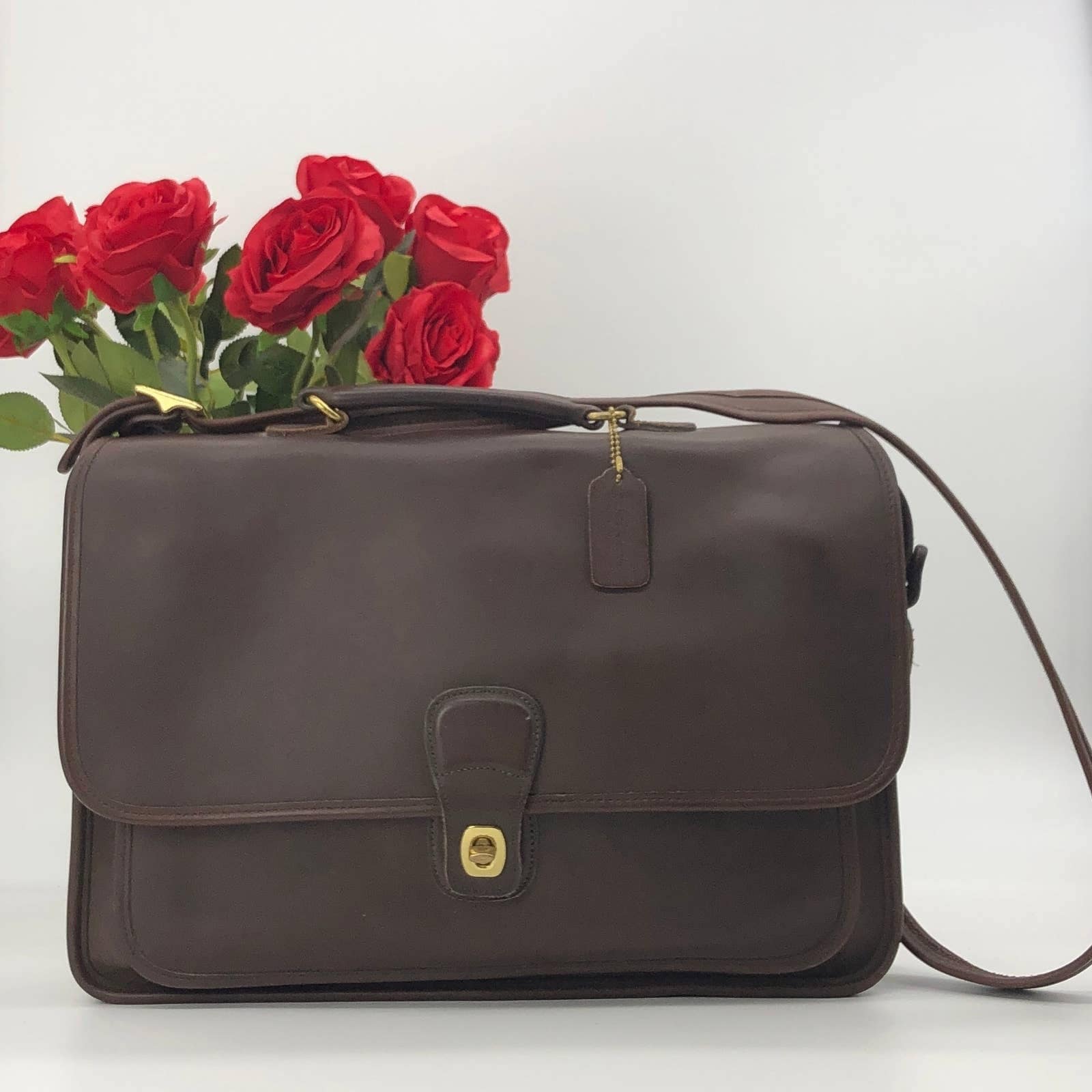 Vintage Coach Metropolitan Briefcase 5180 Mahogany 1999 Mexico