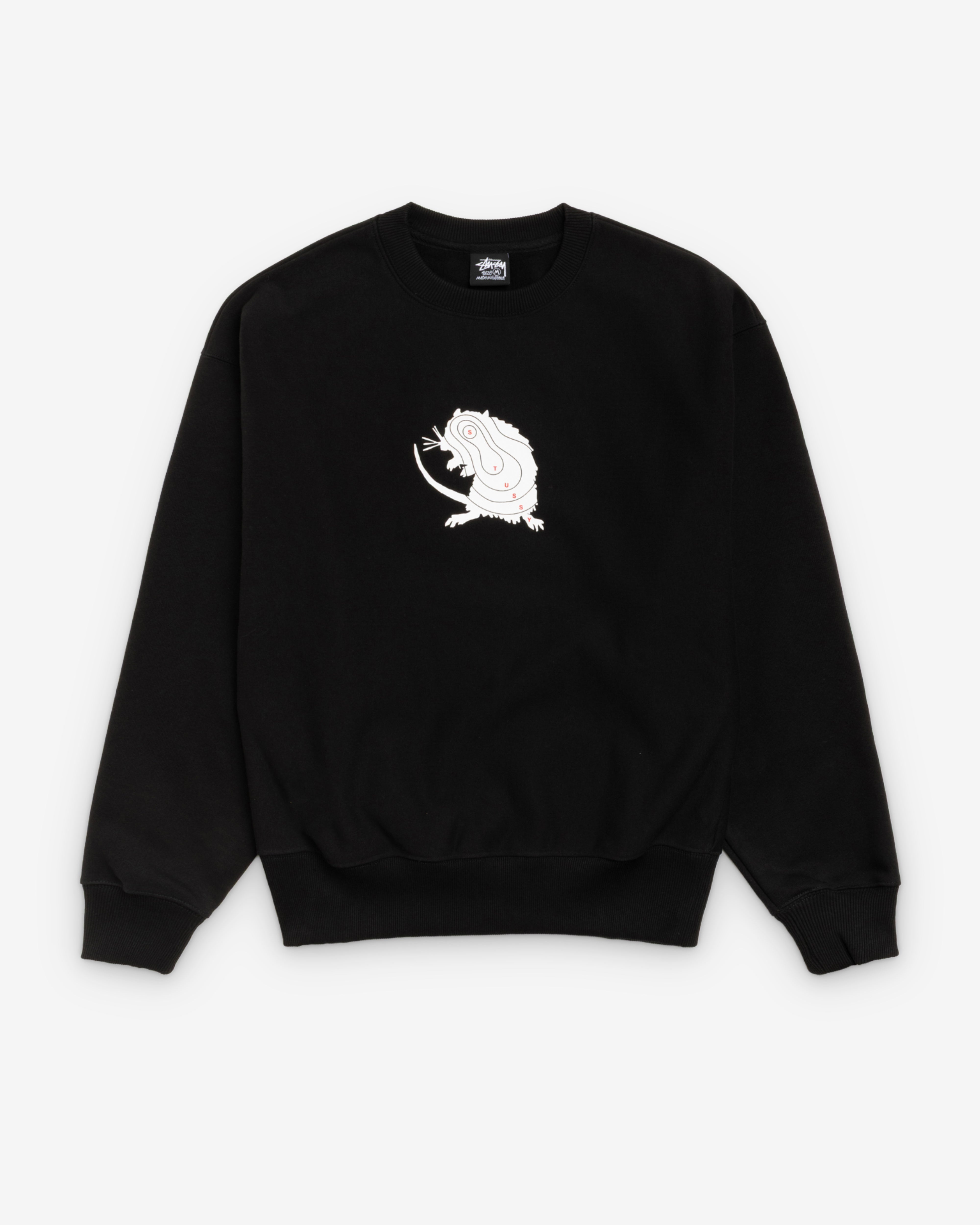 Stüssy: Long Range Crew (Black) | DSML E-SHOP