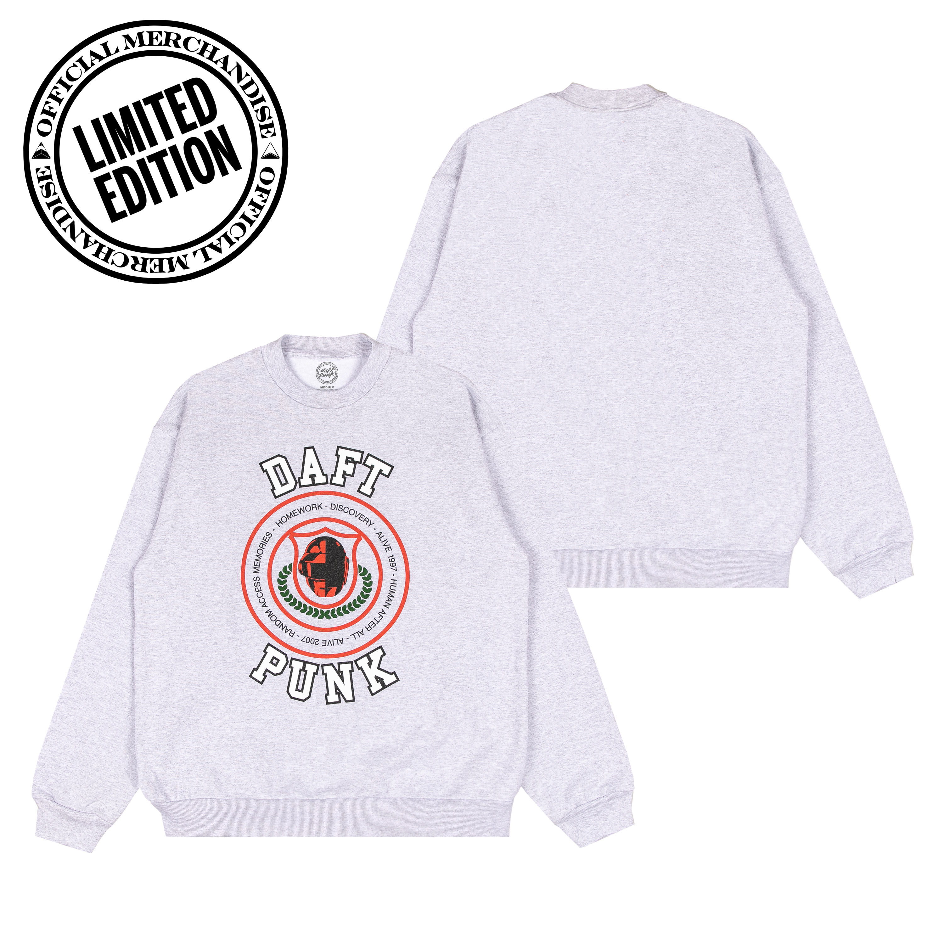 Da Funk Collegiate Crewneck Sweatshirt – Daft Punk Official