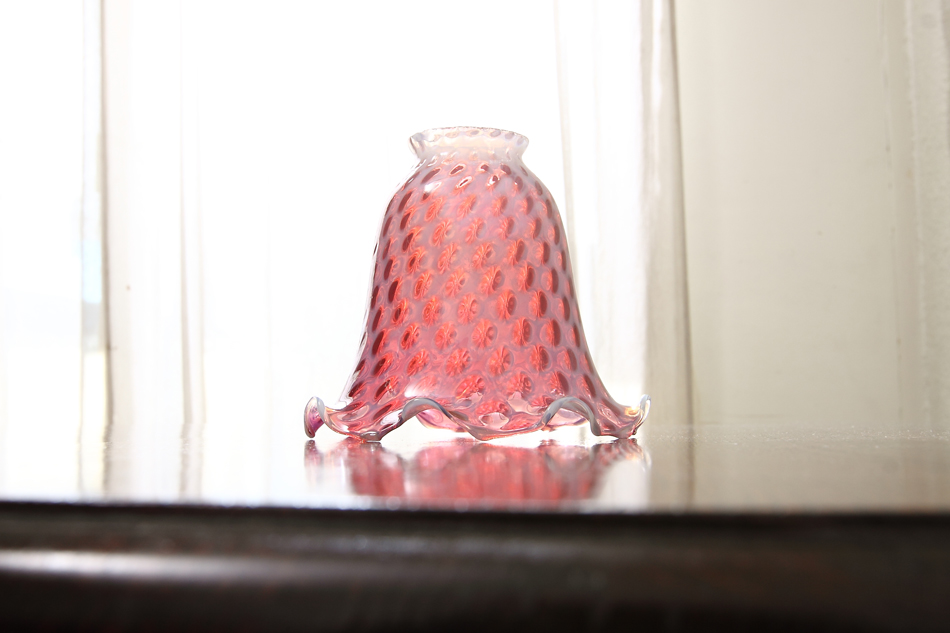 オールドフェントンFenton ピンクコインドット/ オパールセント ランプ