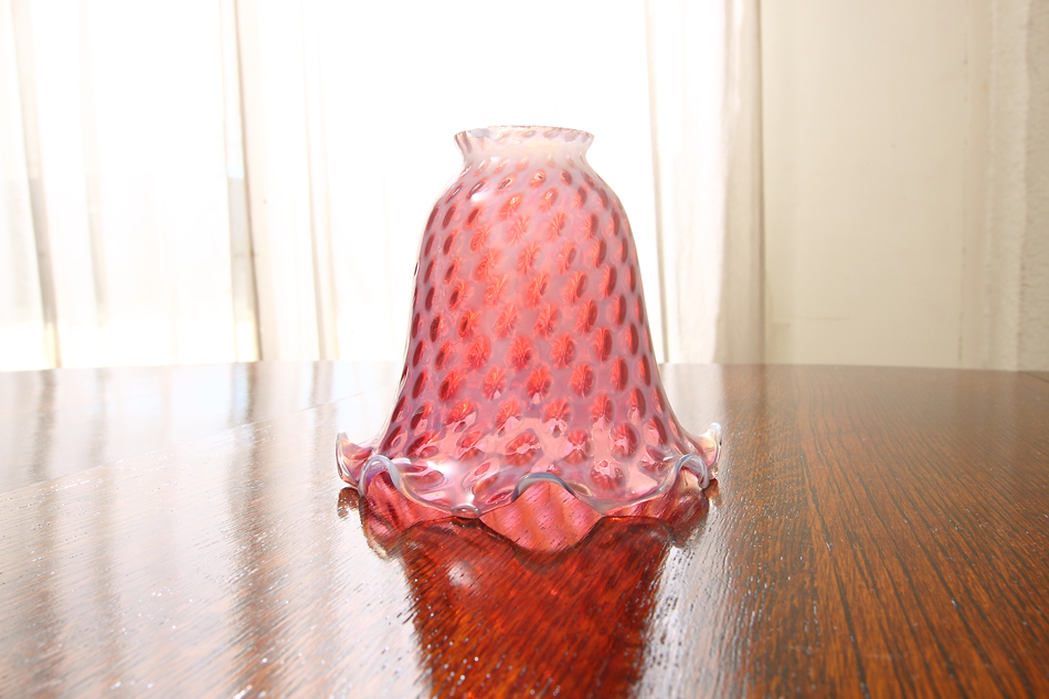 オールドフェントンFenton ピンクコインドット/ オパールセント ランプ