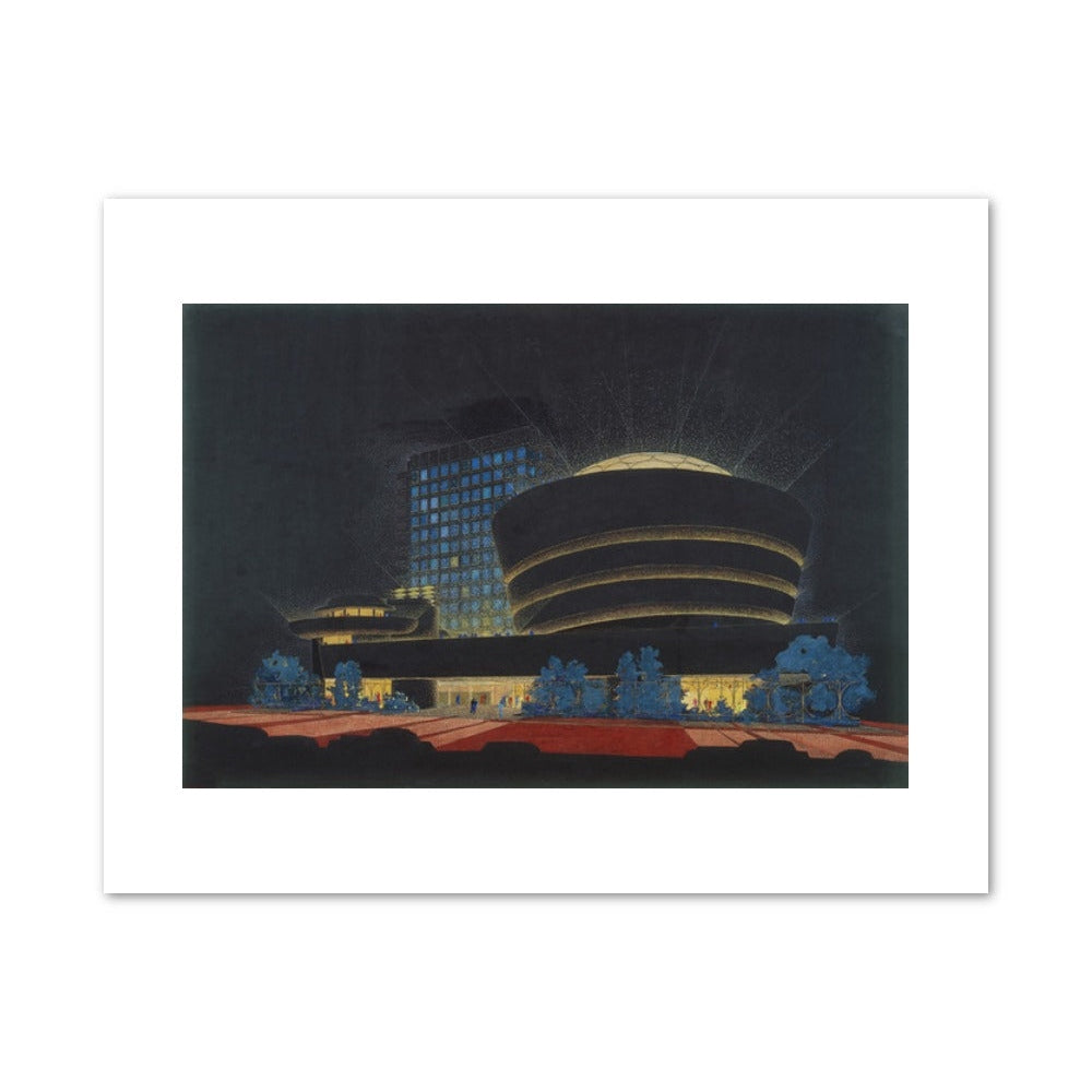 Guggenheim Museum (Night) Print – Frank Lloyd Wright Foundation