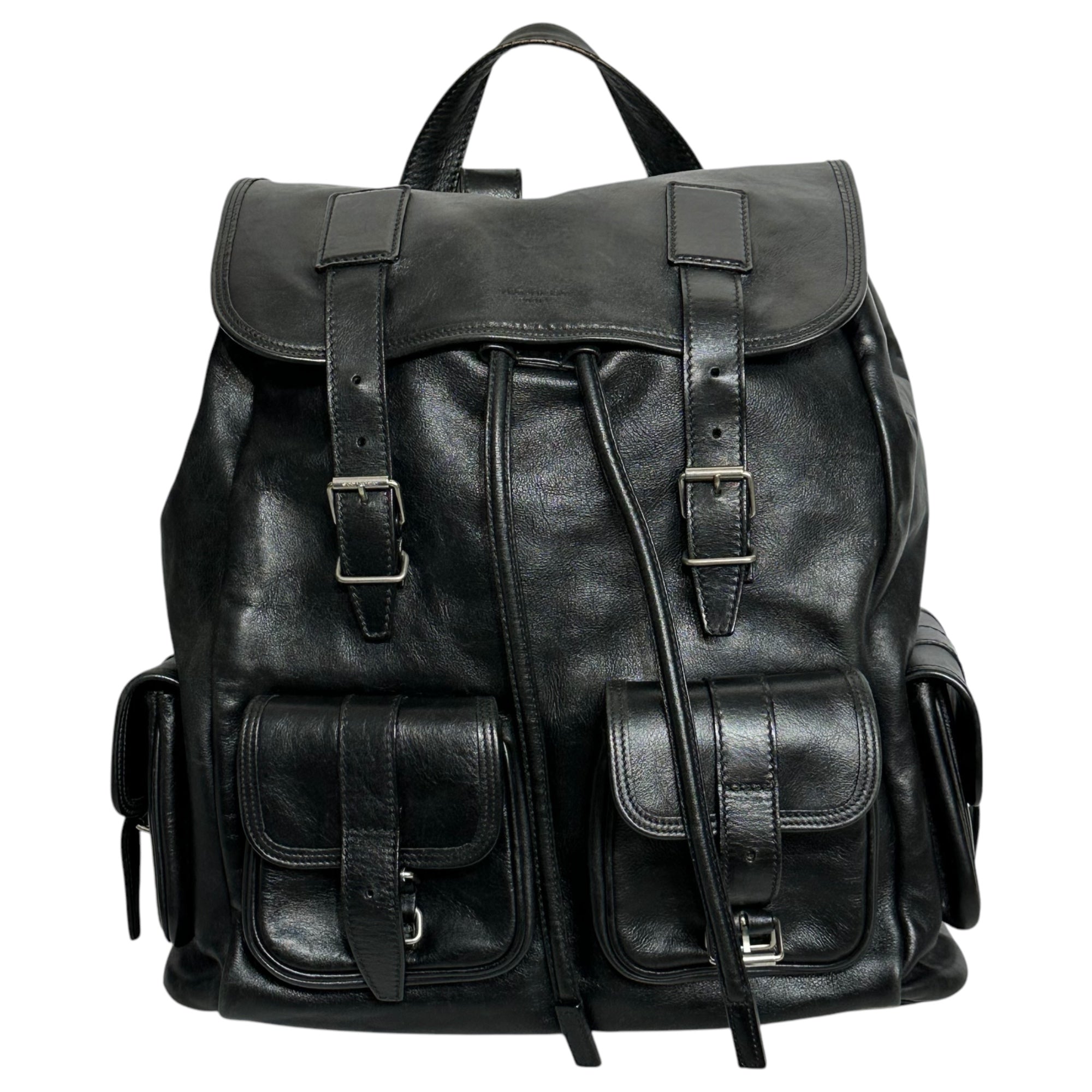 SAINT LAURENT(サンローラン) 13SS By Hedi Slimane leather backpack