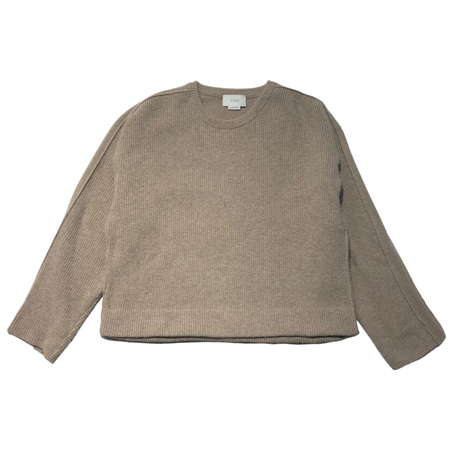 YOKE(ヨーク) 19AW 7G ALPACA WOOL CARDIGAN RIB STITCH KNIT アルパカ