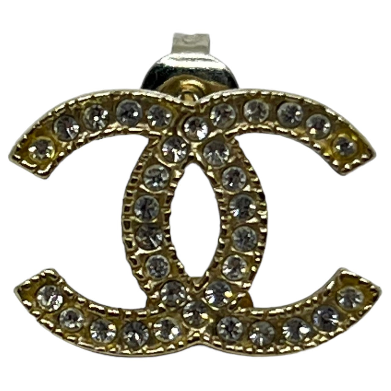 CHANEL(シャネル) ココマークラインストーンピアス/片耳ピアス