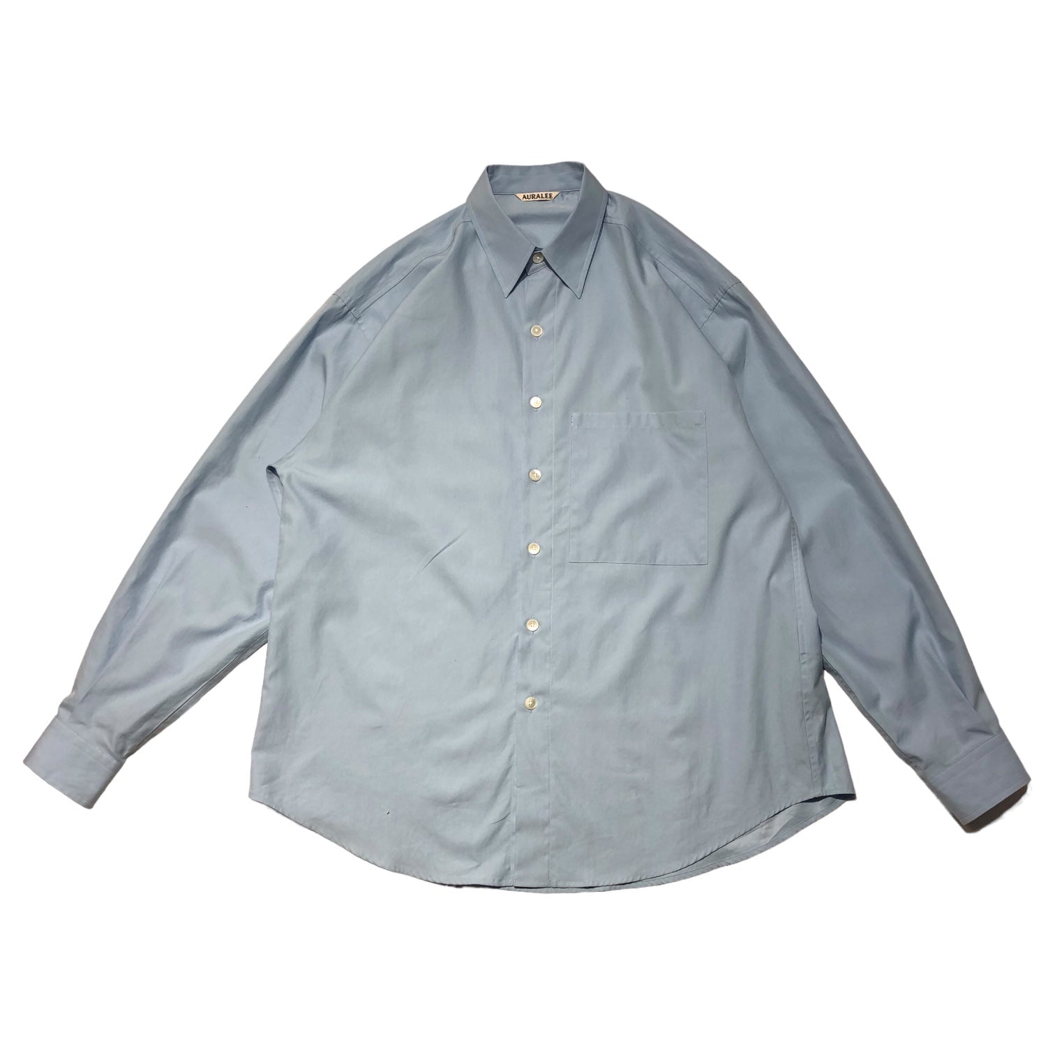 AURALEE(オーラリー) 24SS WASHED FINX TWILL BIG SHIRT ウォッシュド