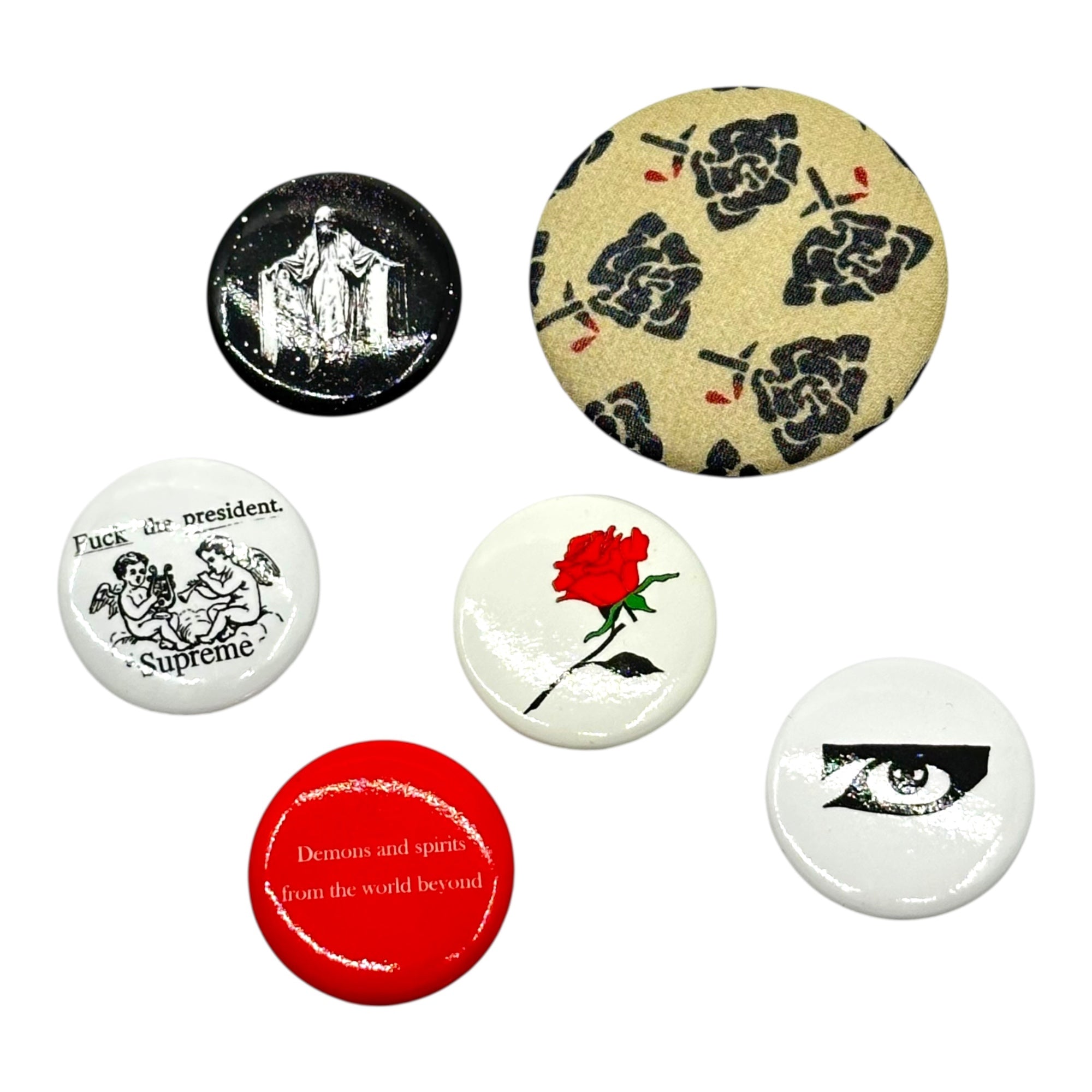 UNDERCOVER(アンダーカバー) 缶バッジ SUPREME込