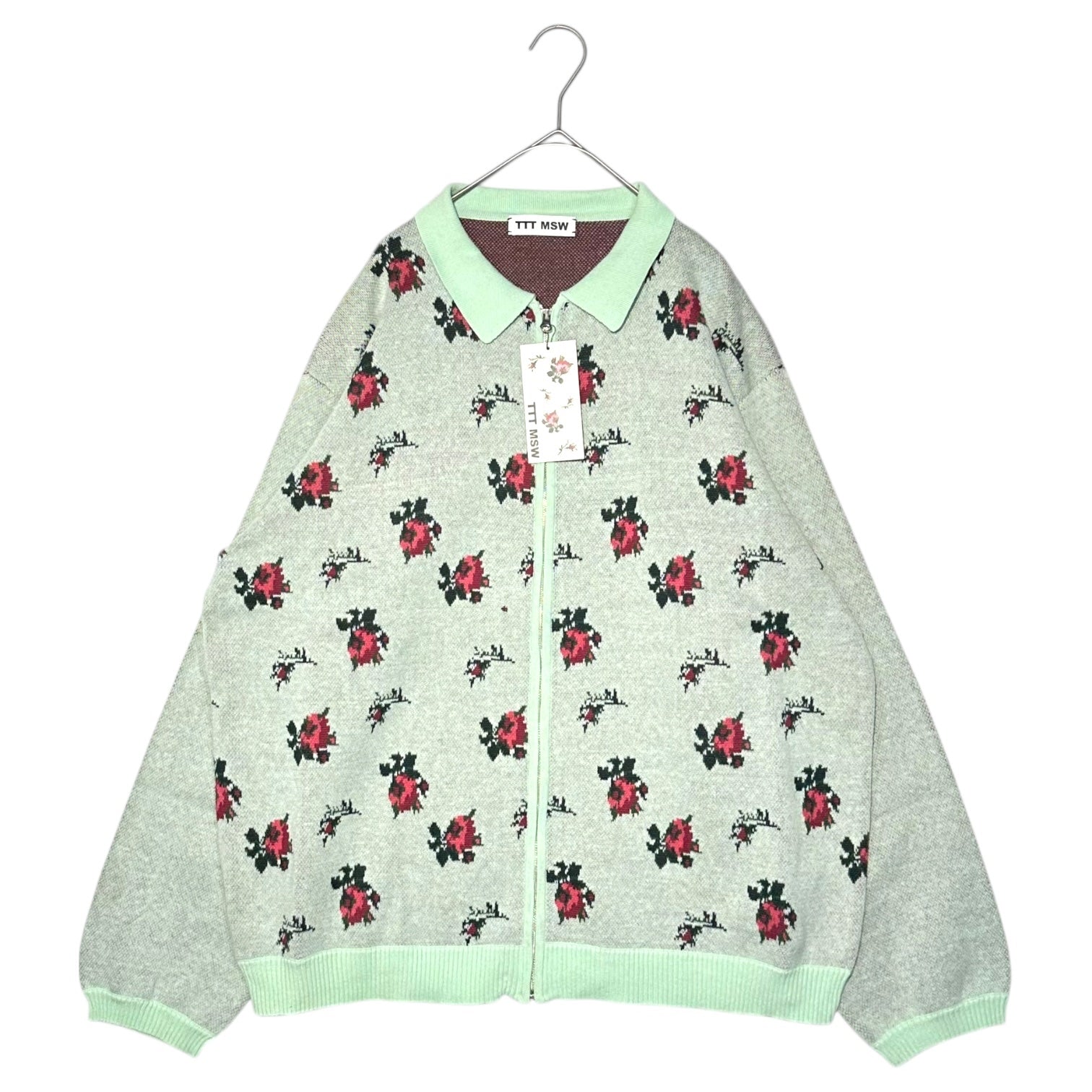TTT MSW(ティーモダンストリートウエア) 20AW Flower Knit Polo Shirt