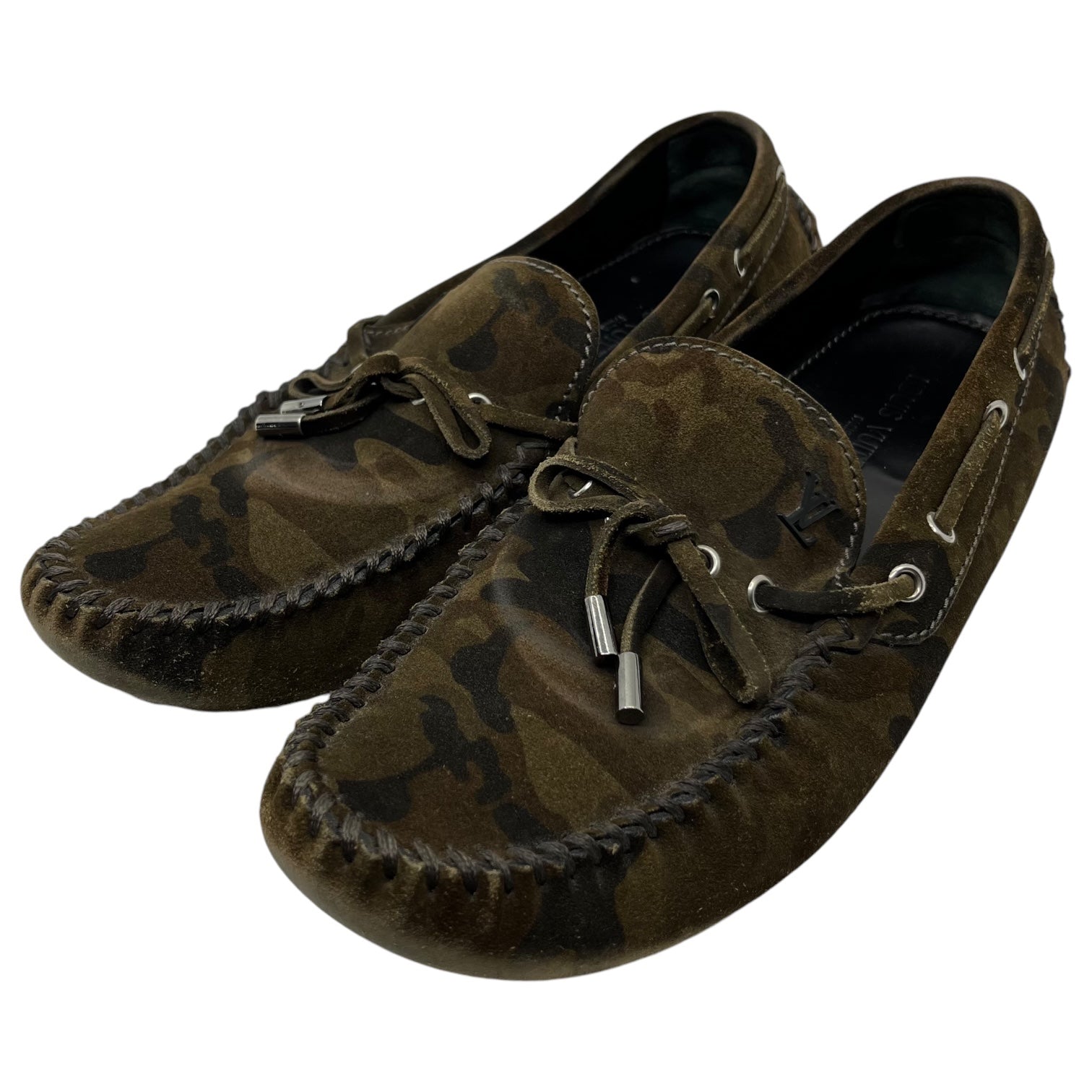 LOUIS VUITTON(ルイヴィトン) Camouflage moccasin driving shoes