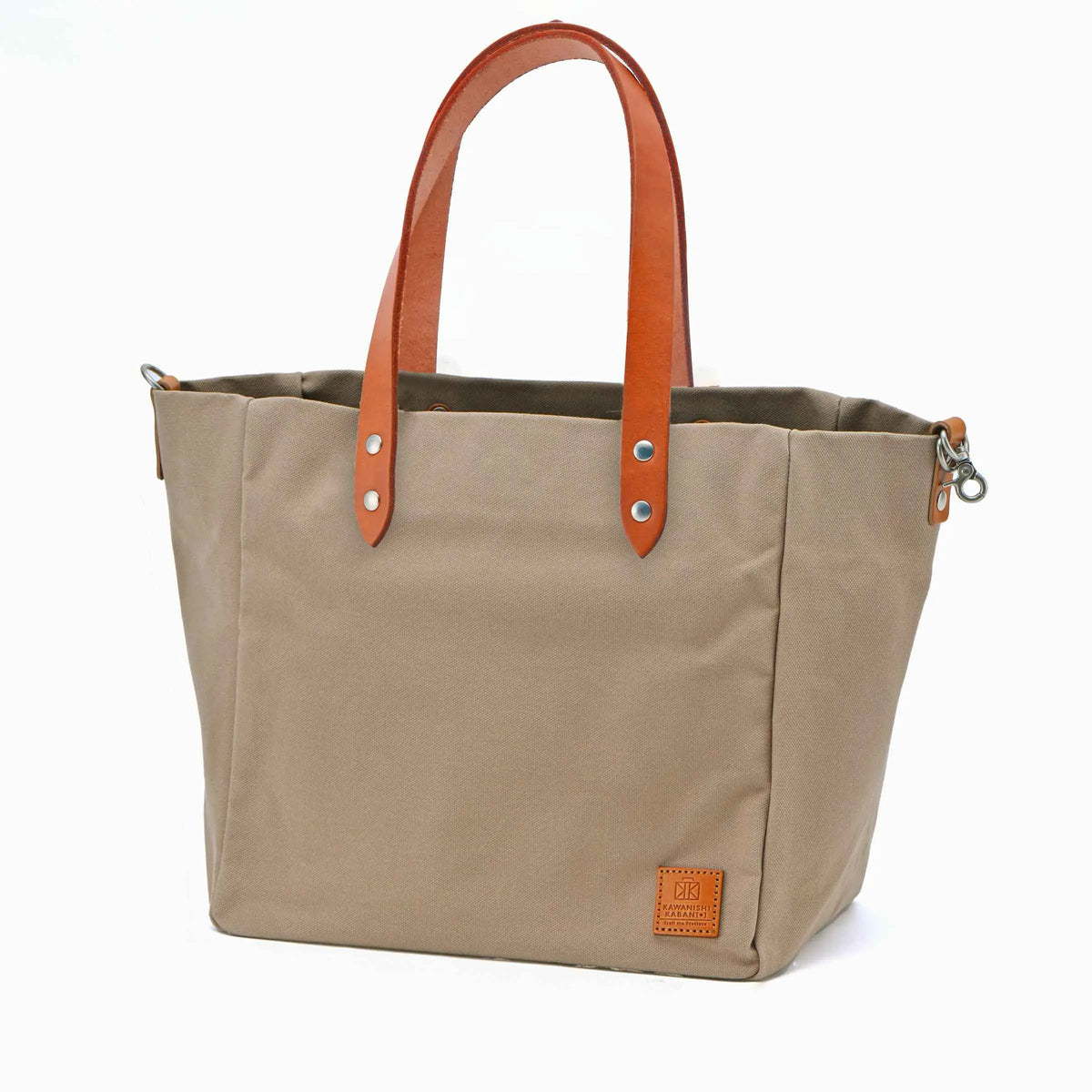 軽くて​便利な​トートバッグ×栃木レザーハンドル【abb​［アベベ