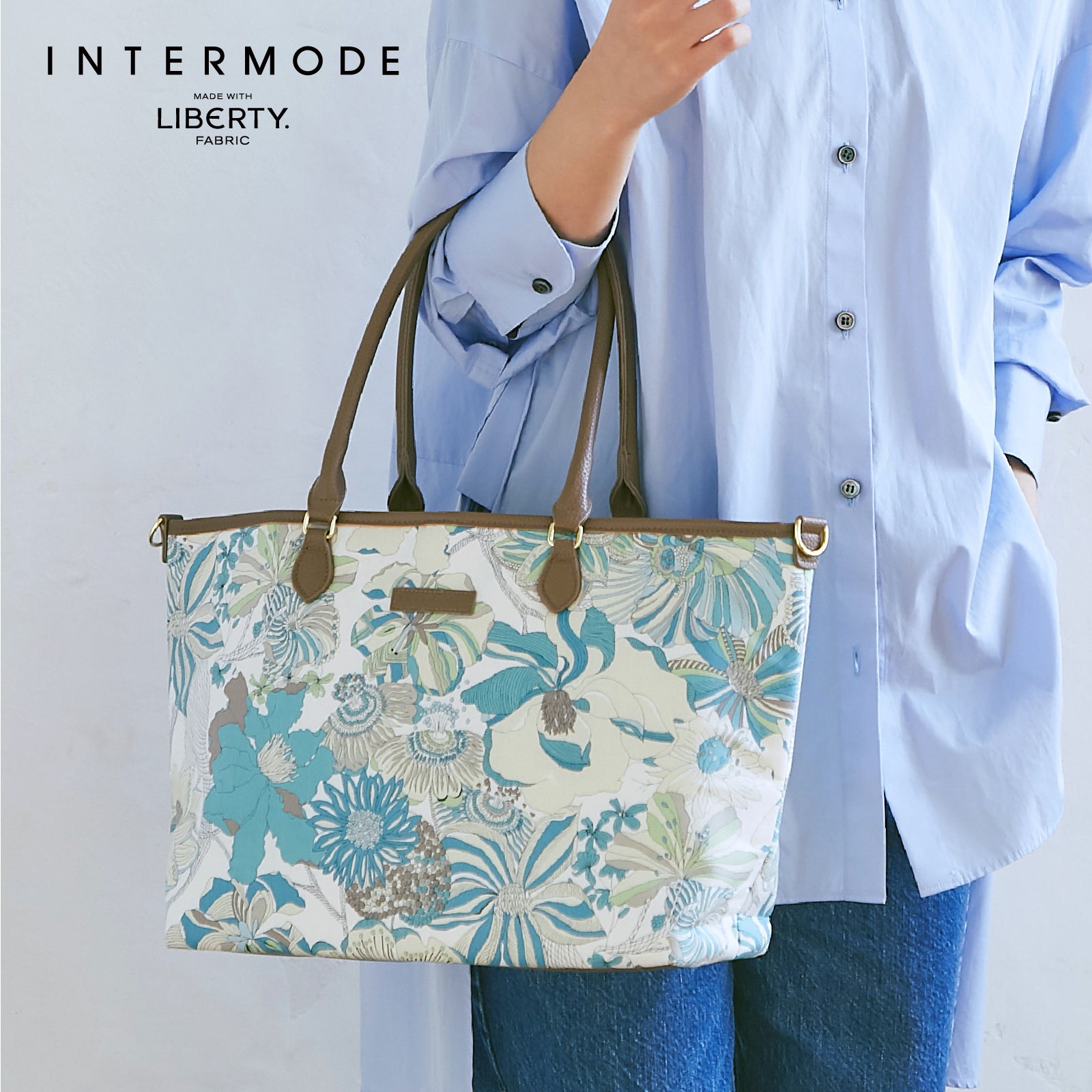 2WAYオープントートバッグ #187b Gabriela (ガブリエラ) グリーン